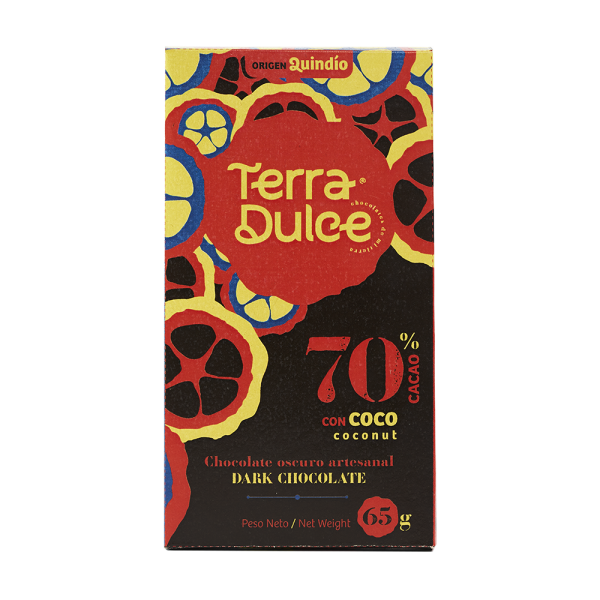 Dark Chocolate 70% Cacao with coconut 65 g