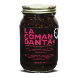 La Comandanta Fried Serrano Chili With Creole Hibiscus 190g Jar
