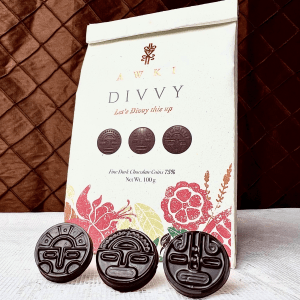 Awki To Share Divvy Vegan 75% & 65% Dark Chocolate Coins Pack
