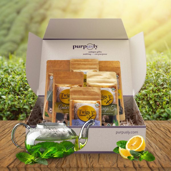 Corporate Gift Box with 6 Varieties of Herbal Tea - Large