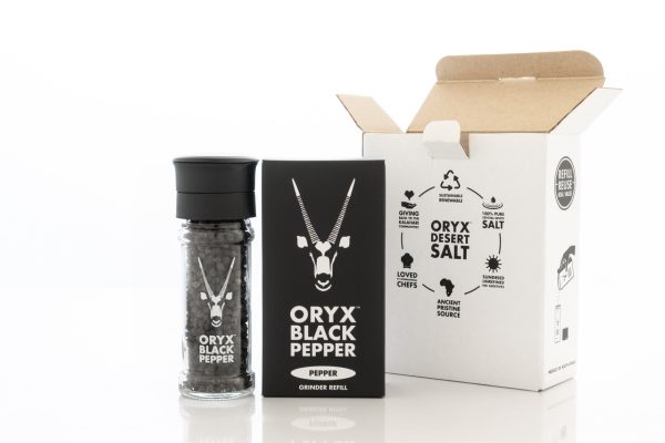 Oryx Black Pepper Grinder & Refill Box Combo - Image 4