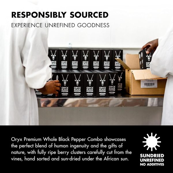 Oryx Black Pepper Grinder & Refill Box Combo - Image 5